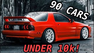 90 BEST Sports Cars For Less Than 10k [upl. by Beaumont35]