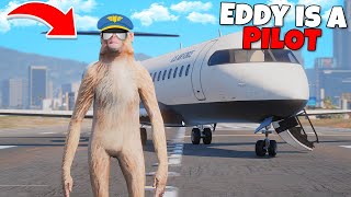 Eddy Becomes a SCUFFED Pilot in GTA 5 RP [upl. by Rehpotsirk]