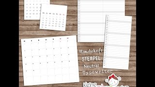 Kalender erstellen mit Silhouette Studio [upl. by Novaat300]