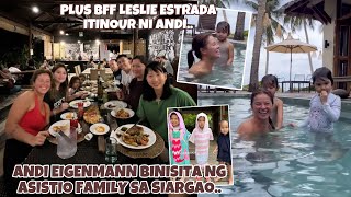 ANDI EIGENMANN BINISITA NG ASISTIO AT ESTRADA FAM SA SIARGAO 😍 ITINOUR NGA SA KANILANG ISLAND [upl. by Eelirem]