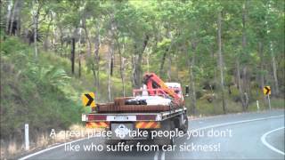 Road Traffic  Windiest Road In Australia Gilles Range Cairns to Yungaburra [upl. by Ingeberg]