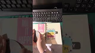 Amazon 28 leather planner findNekmit A5 planner flip set up and planner chat [upl. by Pammi]