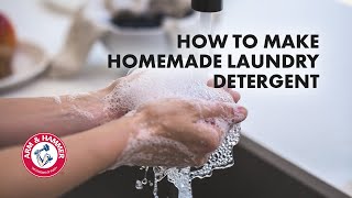 How to Make Homemade Laundry Detergent  ARM amp HAMMER™Laundry [upl. by Pond]