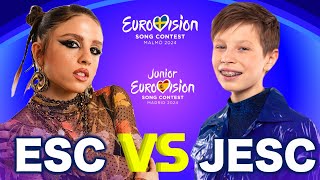 Eurovision Battle  ESC 2024 vs JESC 2024 Voted By Eurovision Fans [upl. by Yerak]