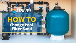 How to Change Pool Filter Sand  Leslies [upl. by Anayk]