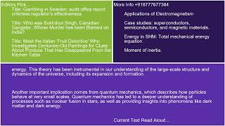 Discussion of the implications of these theories for cosmology [upl. by Johm]