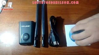 Adaptador TP LINK WN8200ND Rompemuros Unboxing  lostutosdenilson  Robar internet [upl. by Clute]