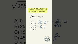 Domanda che molti sbagliano sulle percentuali [upl. by Ecidnak805]