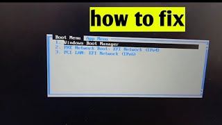 windows boot manager problem in laptop  how to fix windows boot manager problem [upl. by Ahseinar541]