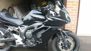 Yamaha FZ6 Stock Exhaust VS Scorpion Oval Exhaust 11 [upl. by Oriana]