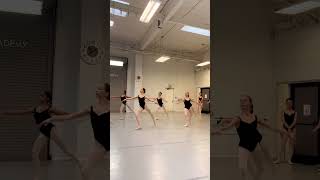 Our Regular Ballet Class Entrechat with progression in combination with pirouettes California [upl. by Butch]