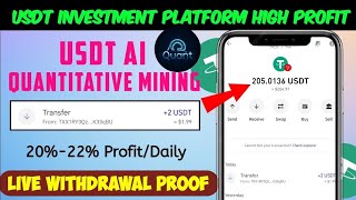 AIQuant Best Mining Website 2024  New USDT Earning Site Today  New USDT Mining Site  Usdt Mining [upl. by Neffets]