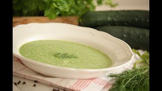 Erfrischende kalte Gurkensuppe [upl. by Earlie]