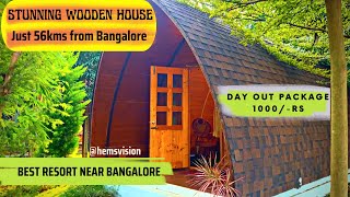 Live in Stunning Wooden House  Best Weekend Gateway near Bangalore  GK Hill View Resort [upl. by Nimrak]