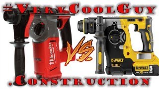 Best SDS Plus Rotary Hammer Drill Comparison  Milwaukee 271220 VS DeWALT DCH273P2 [upl. by Aivax481]