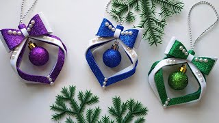 Новогодние ИГРУШКИ своими руками из фоамирана  DIY Christmas tree toys [upl. by Llerrej]