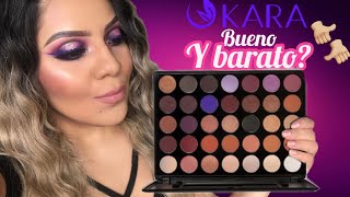 Sombras Kara Beauty ¿Buenas bonitas y baratas Reseña  Tutorial [upl. by Mariande]