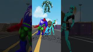 Random team Groot vs team Venom Battle  Funny Animation shorts funny trending [upl. by Wall]