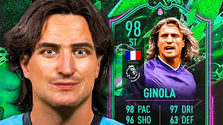 THE MOST EXPENSIVE CARD IN THE GAME 😳 98 Shapeshifters Ginola Player Review  FIFA 22 Ultimate Team [upl. by Ehman]