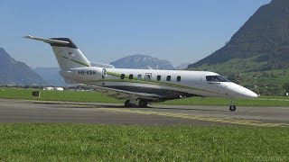 Airport Buochs 2018 Oct  New PC24s with other Pilatus Aircrafts and Guests [upl. by Akenna259]