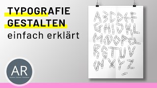 Typografie Gestaltung Visuelle Kommunikation Studium Mappenvorbereitung Kommunikationsdesign [upl. by Byrann]