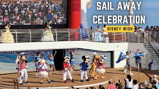 Disney Wish Cruise 2024  Sail Away Celebration [upl. by Aihsital]