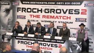 CARL FROCH v GEORGE GROVES 2  THE REMATCH  FULL amp UNCUT PRESS CONFERENCE WEMBLEY [upl. by Willdon]