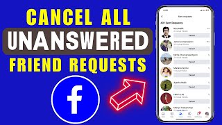 Delete All Pending Friend Requests You Sent on Facebook 2024 [upl. by Cybill]