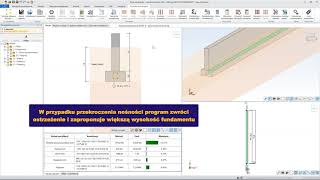 Wymiarowanie ławy betonowej  Moduł fundamentów Advance Design [upl. by Aneelehs]
