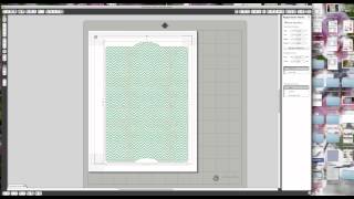 Silhouette Cameo Pattern Paper Tutorialmov [upl. by Annawd]