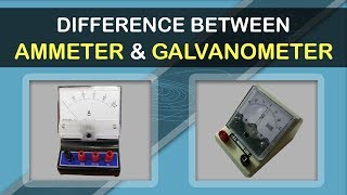 Difference Between Ammeter amp Galvanometer  Electromagnetism Fundamentals  Physics Concepts [upl. by Archle]