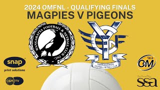 2024 Netball Qualifying Final Magpies v Pigeons [upl. by Suraved85]