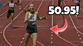 Femke Bol Breaks 51 Seconds  Track And Field 2024 [upl. by Steere712]