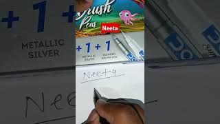 write name quotNeetaquot without holding pen [upl. by Aicen]