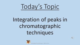 Integration of peaks in chromatographic techniques [upl. by Lelith]