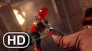 SpiderMan Saves MJ From Falling Clip  SpiderMan No Way Home Movie Suit [upl. by Thaxter264]