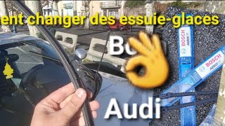 Comment changer les essuieglaces BOSH de son Audi TT mk2 Audi A3 A4 A5 ‼️👍 [upl. by Idas]