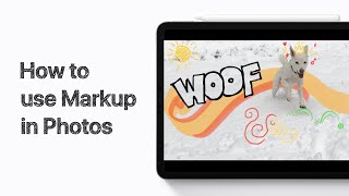 How to use Markup in Photos on iPhone iPad and iPod touch — Apple Support [upl. by Gray]