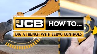 JCB How to dig a trench [upl. by Onahpets220]