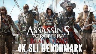 Assassins Creed IV Black Flag  4K GTX 970 SLI Benchmark [upl. by Weirick]