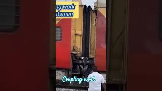 Shunting work by pointsman in railway [upl. by Ernesto]