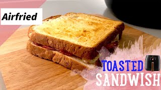 Air Fry BEST Ham and cheese toast toasties  Philips AirFryer XXL Avance HD965191 AIRFRY sandwich [upl. by Silverts625]