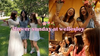 flower sunday at wellesley college 🌸🌷💐 [upl. by Kalle100]