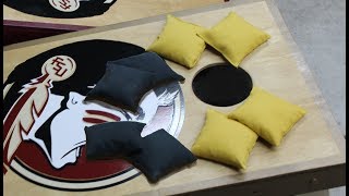 How to make Cornhole Tossing Bags  Jons DIY [upl. by Natalie434]