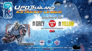 GREY TEAM vs YELLOW TEAM  U20 Thailand Ice Hockey League 2024  Game  03 [upl. by Yrekaz]