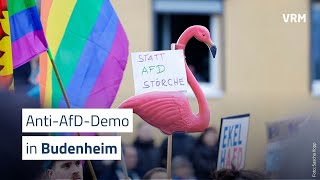 Demo gegen AfDWahlkampfveranstaltung in Budenheim [upl. by Enneiluj954]