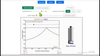 Immiscible Liquids on a PressureComposition Diagram Interactive Simulation [upl. by Sewell]