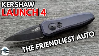 Kershaw Launch 4 Cali Legal Side Opening Automatic Folding Knife  Overview and Review [upl. by Angelica]