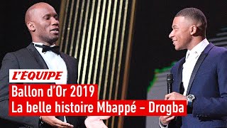 Ballon dOr 2019  La belle histoire derrière le selfie entre Mbappé et Drogba [upl. by Armalla]