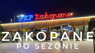 Zakopane po sezonie jedziemy na dworzec PKP [upl. by Ailatan]